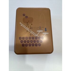 Fossil Tin Empty  5" x 3.75"‎ x 1-5/8" Collectors Tin 2006